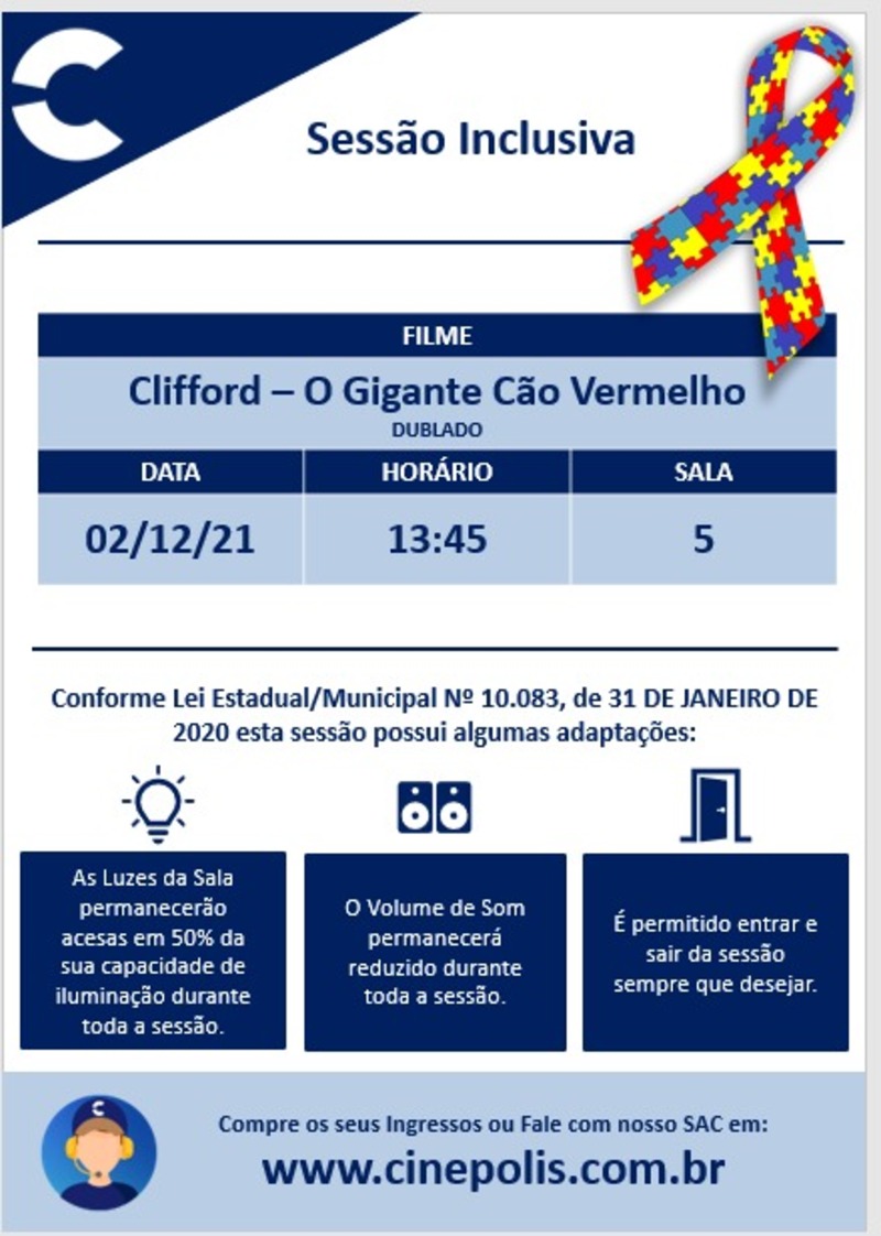 Cinépolis inicia sessão inclusiva para autistas no Shopping Jardim Oriente