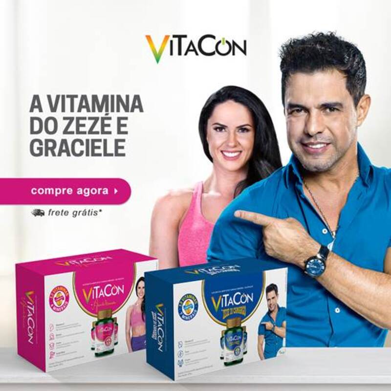 Lançamento de suplemento vitamínico alia matéria prima de alta qualidade com imagem de vitalidade do casal Zezé Di Camargo e Graciele Lacerda