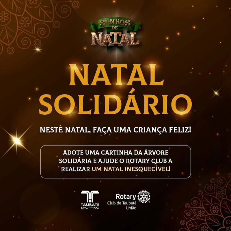 Taubaté Shopping e o Rotary União se juntam em mais uma edição do Natal Solidário