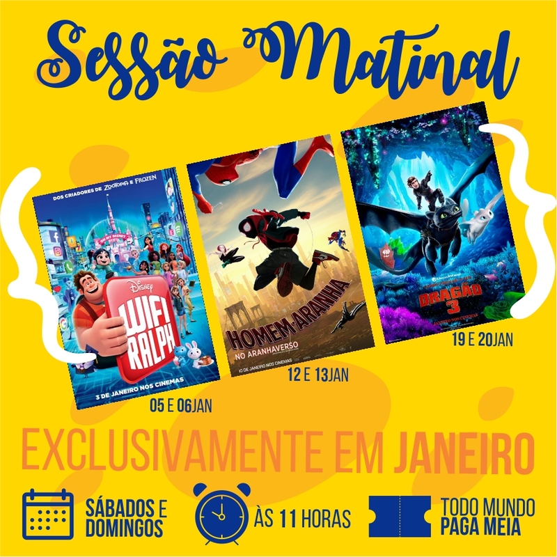 Clientes do Taubaté Shopping pagam meia entrada no cinema em janeiro